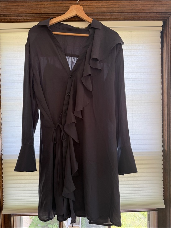 Future Collective Dresses & Skirts - Ruffle Wrap Dress